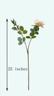 2 Heads Large Artificial Roses Long Stems Silk Roses  Wedding Home Decor