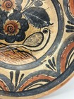 Vintage Mexican Folk Art Wall Charger Plate Mexico Tonala Pottery Bird Signed