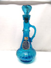 Vtg Jim Beam 1973 Blue Glass Genie Bottle Liquor Decanter  We Combine Shipping  