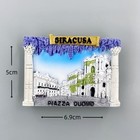 Syracuse  Sicily  Italy Tourist Souvenir 3d Resin Fridge Magnet Gift Idea
