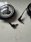 Vtg Koss   Philco Headphones Earbuds In Wind Up Round Case - Tested Working Read