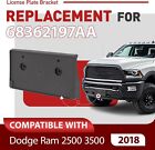 Front License Plate Holder Bracket Compatible W  2018 Dodge Ram 2500 3500 Black