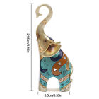 2 Pcs Feng Shui Pair Of Resin Elephant Statue Lucky Figurine Gift Home Decor New