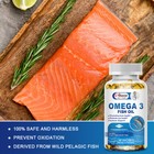 Triple Strength Omega 3 Fish Oil 3600mg Wild Alaska Pollock Burpless 120softgels