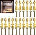 16pcs Railing Bracket Spindles  Brass Gallery Rails For Shelves Furniture Con   