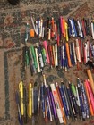Lot Of   370 Used Untested Pens Pencils Markers Highlighters Staple Removers    