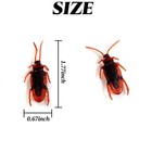 Gxxmei 200pcs Fake Roaches Toys Set  Realistic Cockroaches Small  Brown