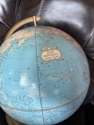 Vintage 12-inch Cram s Imperial Rotating World Globe On Metal Stand Nice 