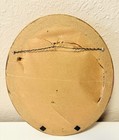 Vtg Mcm 60   s Fabric   Bead Flower Oval Wall Art Framed No Glare Shabby   Chic D