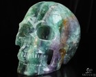 Lifesized 6 7  Fluorite Hand Carved Crystal Skull  Realistic  Crystal Healing