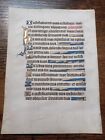 Orig Vellum Leaf  Books Of Hours  17 Initials Gold Manuscript Italian 1480 Ad