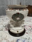 Irish Porcelain Galway Celtic Horse Bowl Centerpiece W Wood Base