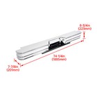 Chrome Steel Diamondstep Universal Rear Step Bumper Assembly For Silverado 1500