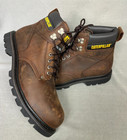 Caterpillar Men s Second Shift Steel Toe Boot P89586 Dark Brown 13w Nwob