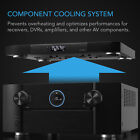 Aircom T8  Quiet Cooling Fan System 17  For Receivers  Amps  Dvr  Av Components