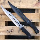 17  Tactical Hunting Rambo Bowie Full Tang Fixed Blade Knife Machete   Sheath