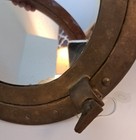 11   Antique Brass Maritime Porthole Cabin Ship Boat Window Mirror Decor Item