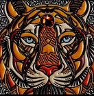 2022 2 Oz  999 Silver  5 Niue Mandala Collection Tiger Antique Finish Coin W coa