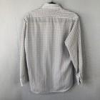 Vintage 70s Shirt Mens 15 5 34 White Black Check Button Down Grandpa