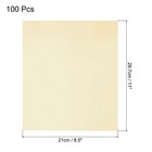100 Pack Toner Reactive Foil 8 5 x11  A4 Foil Paper For Diy Craft light Gold