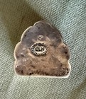 Vtg Mexico Sterling Silver   Abalone Pill Snuff Box Scalloped Shape