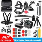 50-in-1 Waterproof Action Camera Accessories Kit For Gopro Hero 9 8 7 Black