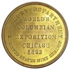 1893 World s Columbian Expo Medal - Hk-155 - Us Mint World s Fair Token