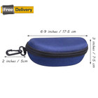 1pc Sunglass Protector Hard Case With Hook   Zipper Eyeglasses Pouch Glasses Box