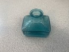 Vintage   Repro Aqua Schoolhouse Ink Bottle 2 5    X 2    X 3    -no Damage -wheaton 