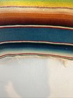 Vtg Mexican Serape Saltillo Hand Woven Wool Runner Wall Hanging 37 x18