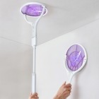Rotating Head Electric Fly Swatter Racket For Home With A Telescopic Extension   l