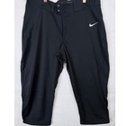 Nike Team Womens Large Black Softball Baseball Training Pants Capri Nwt