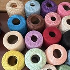 Assorted Crochet Embroidery Thread Lot Of 43 Multi-color Mixed Colors Random