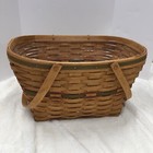 Longaberger Basket Large 20    X 15 5    X 11    With Handles   Plastic Liner 1992