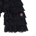 Vintage Pantaloon Lace Ruffle Ruffles Elastic Ruthad Underwear Tiered Bloomers