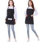 Short Cotton Aprons For Women With 3 Pockets  Chef Apron For Black  2 Pack