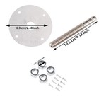 1 Set New Universal Stainless Steel Hood Pins   Bonnet Lock Pin Kit