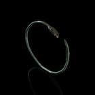 Roman Celtic Bronze Hoop With Snake Head  1st-2nd Century Ad