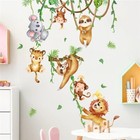 Wall Sticker Animal Decal Tree Vinyl Mural Art 3d Jungle Nursery Kids Room Decor
