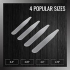 40 Metal Collar Stays 4 Sizes In Box For Men 2 2  2 5  2 35  2 75   brand New 