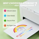 10 Pack Iron On Transfer Paper 8 5 x11  Printable Heat Transfer Vinyl Inkjet