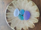 Beautiful Rare Color Sea Glass 4pcs  Surf Tumbled  Weathered  Beach Glass  91