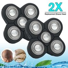 Replacement 2pcs 5 Head Blade Beard Shaving Cutter Set For Electric Razor Shaver