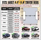 Inflatable Truck Bed Air Mattress For Full Size Short Truck Beds  5 5-5 8ft  Wit