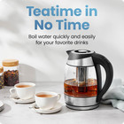 Chefman Electric Kettle With Temperature Control  5 Presets Led Indicator Lights