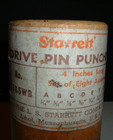 Vintage Starrett Drive Punch Set No  S565wb  In Original Wooden Holder 