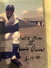 Ernie Banks Auto And Inscribed 8x10  Free Shipping