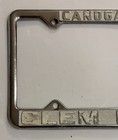 Rare Vintage Canoga Park California License Plate Frame From Clem Ruh Chevrolet