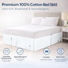 Vivacious Cotton Bedding Vivacious Bedding Premium 800tc Split Corner Bed Skirt