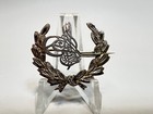 1897 Turkey Greco Turkish War Silver Badge Sultan Abdul Hamid Tughra Coat Arms